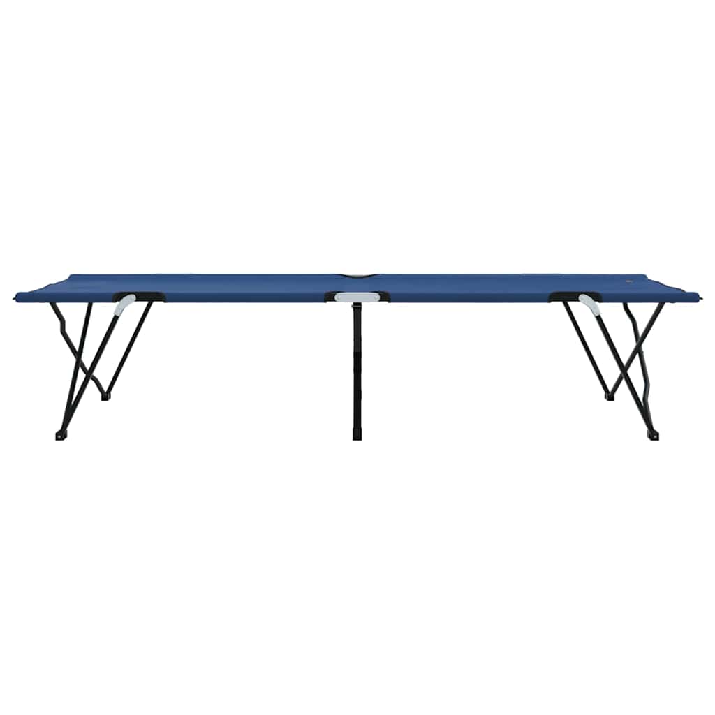Sammenleggbar Camping Seng Blå 206 X 76 X 74 Cm Oxford-Stoff