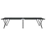 Sammenleggbar Camping Seng Svart 206 X 76 X 74 Cm Oxford-Stoff