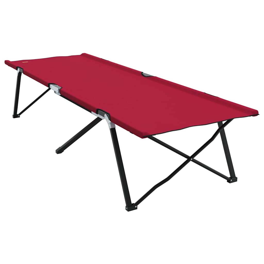 Sammenleggbar Camping Seng Rød 206 X 76 X 74 Cm Oxford-Stoff