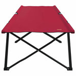 Sammenleggbar Camping Seng Rød 206 X 76 X 74 Cm Oxford-Stoff