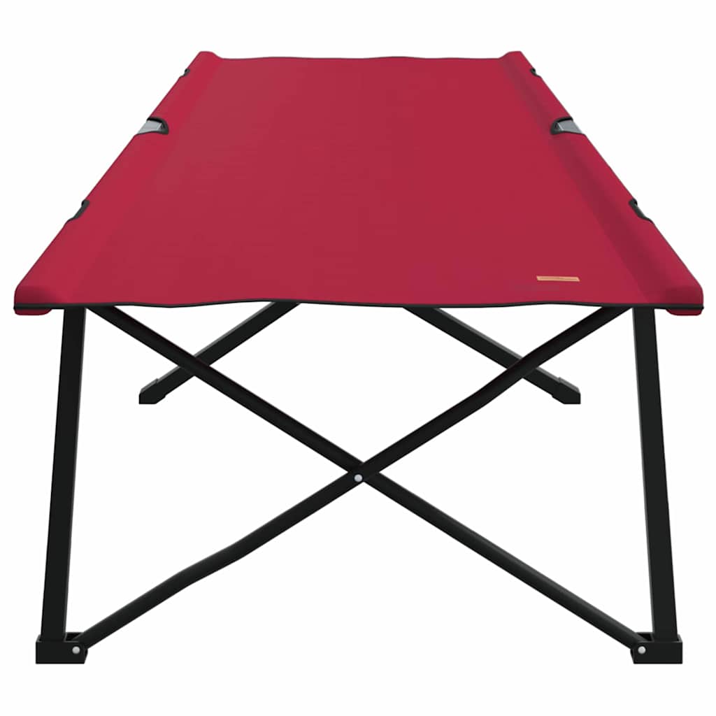 Sammenleggbar Camping Seng Rød 206 X 76 X 74 Cm Oxford-Stoff