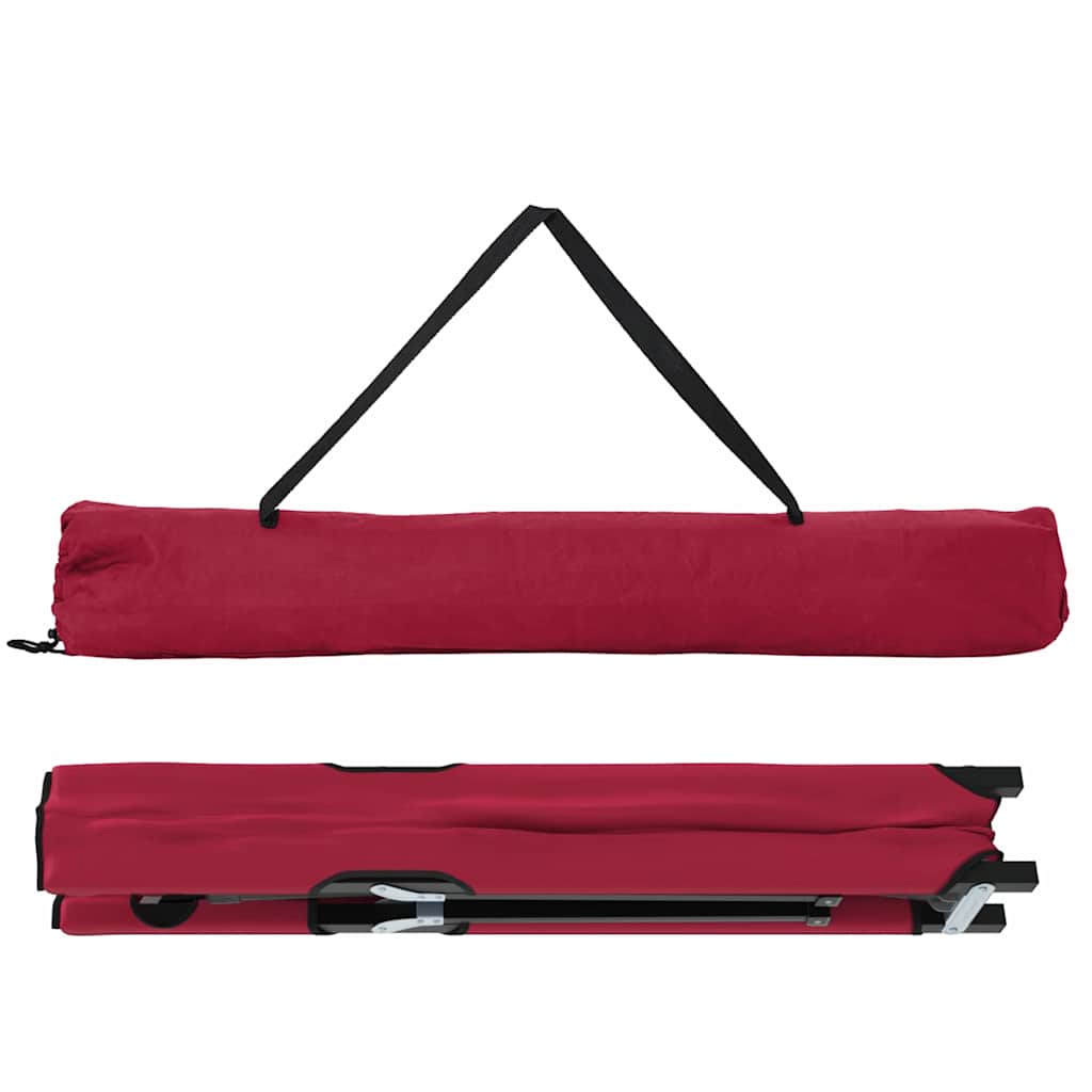 Sammenleggbar Camping Seng Rød 206 X 76 X 74 Cm Oxford-Stoff