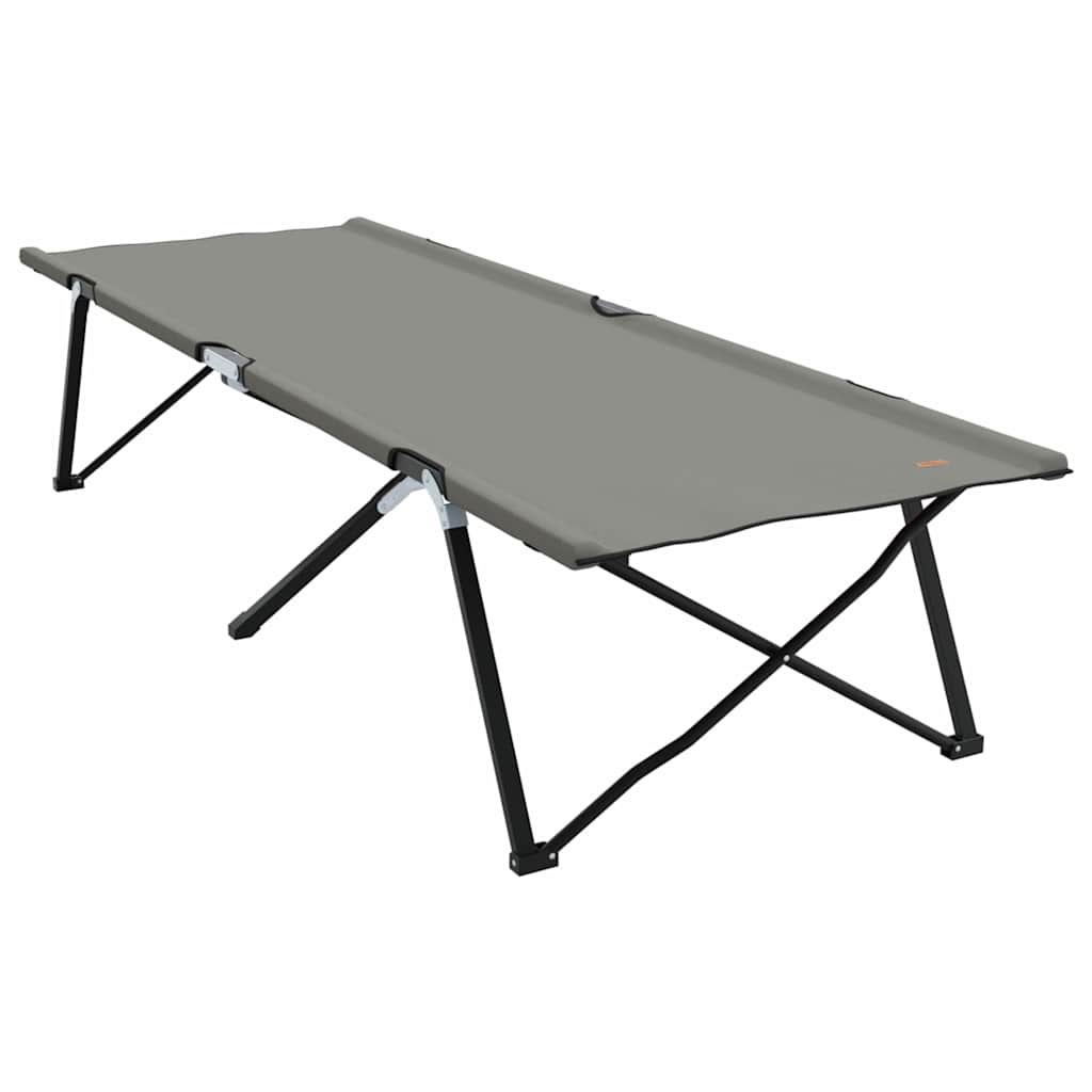 Sammenleggbar Camping Seng Grå 206 X 76 X 74 Cm Oxford-Stoff