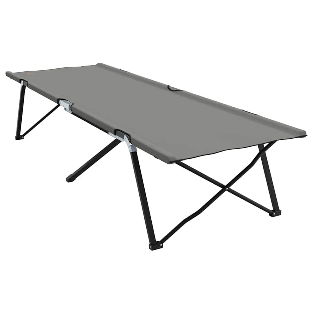 Sammenleggbar Camping Seng Grå 206 X 76 X 74 Cm Oxford-Stoff
