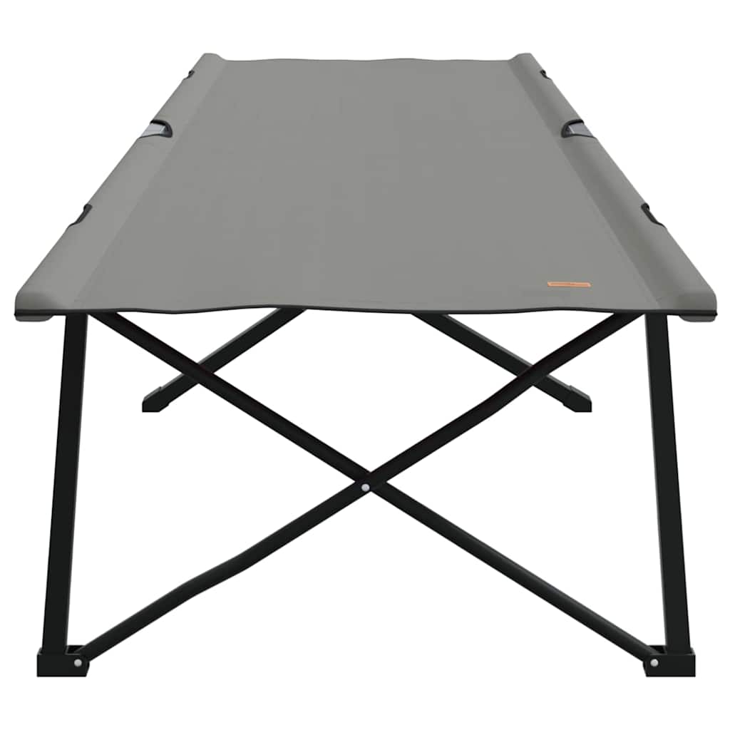 Sammenleggbar Camping Seng Grå 206 X 76 X 74 Cm Oxford-Stoff