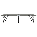 Sammenleggbar Camping Seng Grå 206 X 76 X 74 Cm Oxford-Stoff