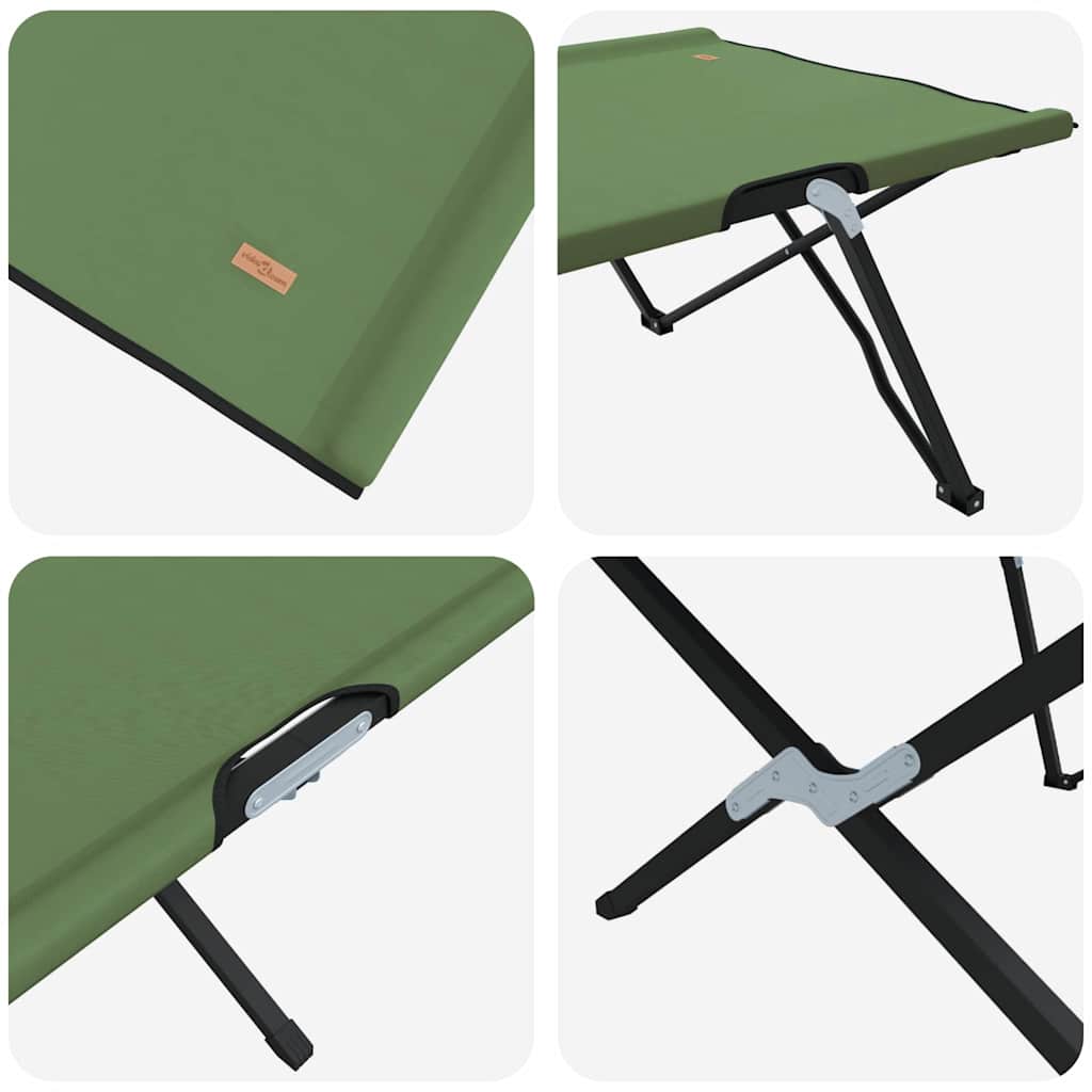Sammenleggbar Camping Seng Amy Gul 206 X 76 X 74 Cm