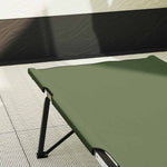 Sammenleggbar Camping Seng Amy Gul 206 X 76 X 74 Cm