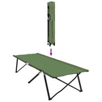 Sammenleggbar Camping Seng Amy Gul 206 X 76 X 74 Cm