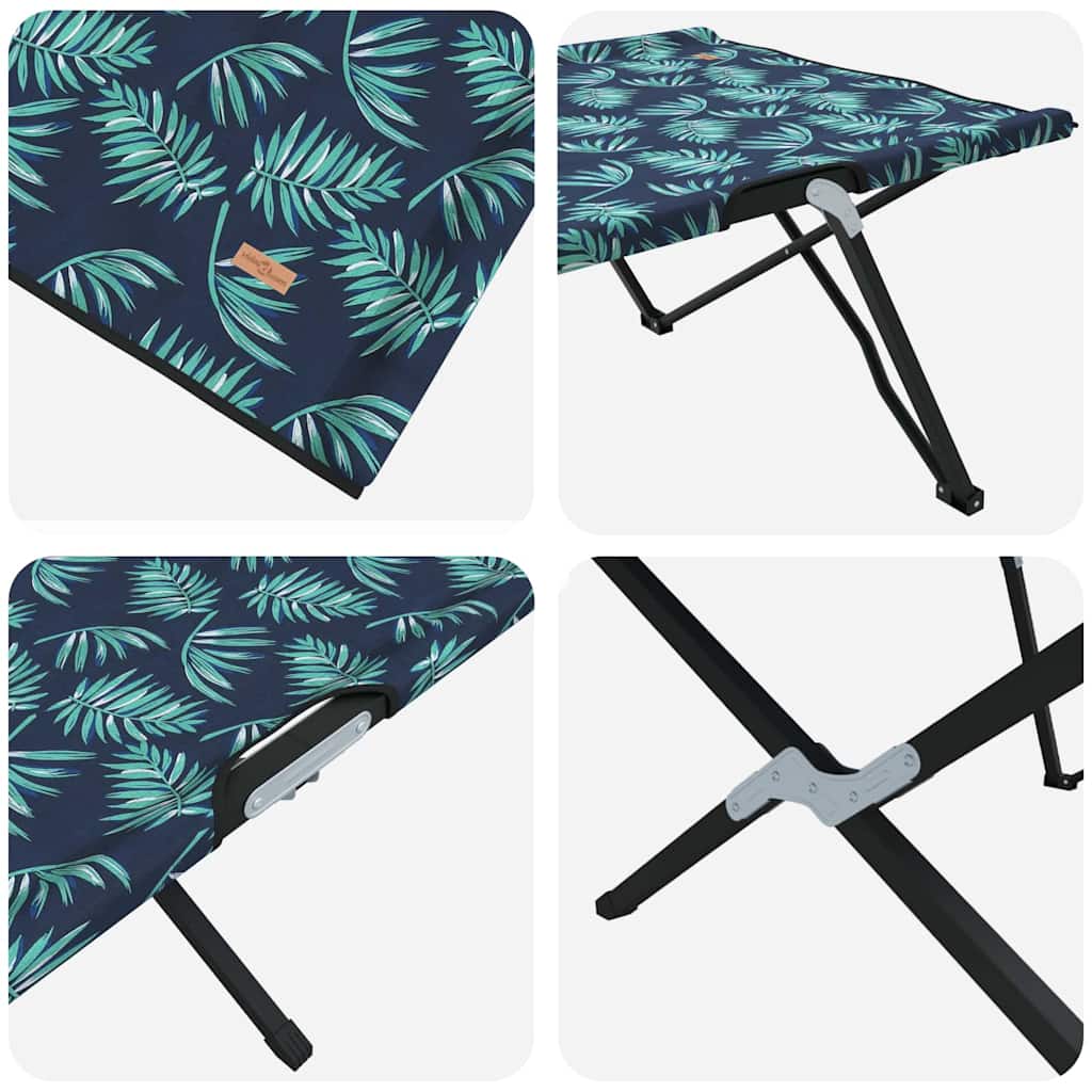 Sammenleggbar Camping Seng Bladmønster 206 X 76 X 74 Cm