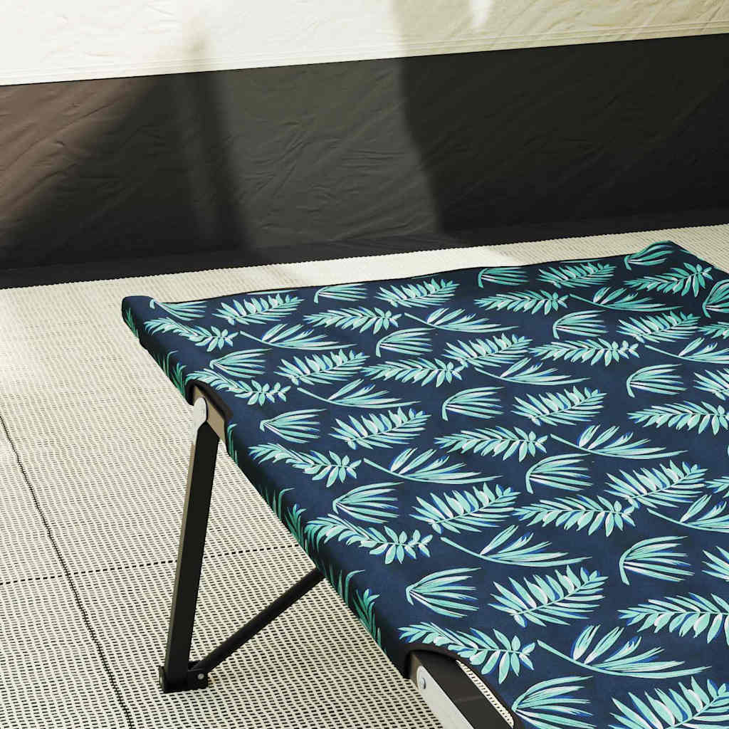 Sammenleggbar Camping Seng Bladmønster 206 X 76 X 74 Cm