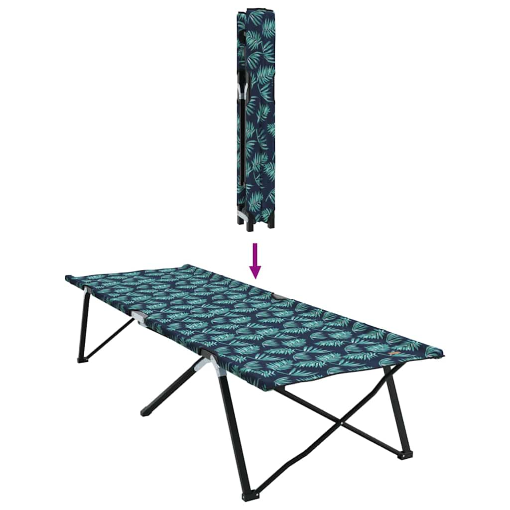 Sammenleggbar Camping Seng Bladmønster 206 X 76 X 74 Cm
