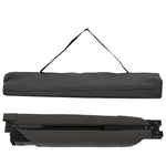 Sammenleggbar Camping Seng Svart Oxford-Stoff