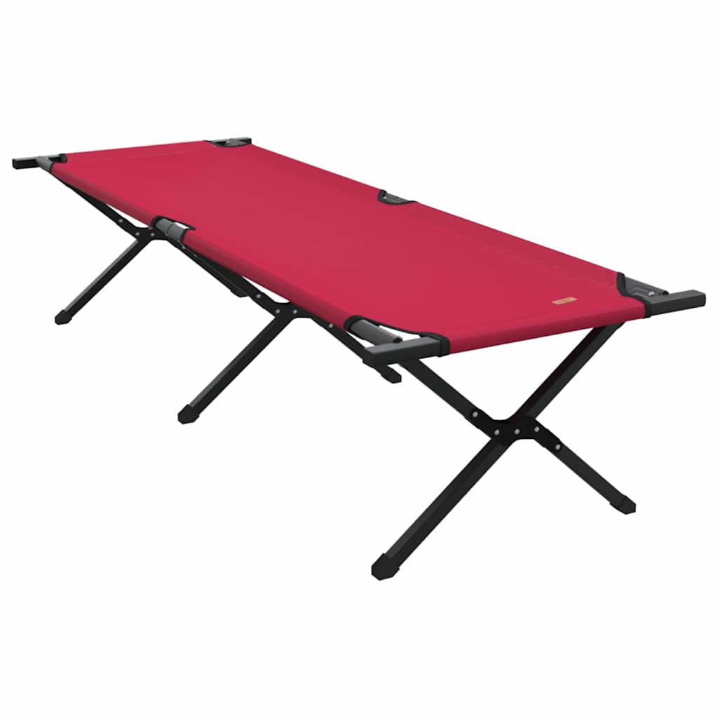 Sammenleggbar Camping Seng Rød Oxford-Stoff