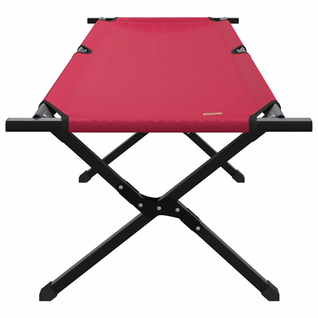 Sammenleggbar Camping Seng Rød Oxford-Stoff
