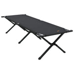 Sammenleggbar Camping Seng Svart Oxford-Stoff