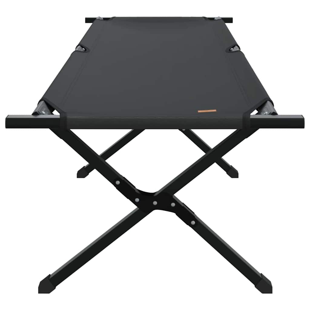 Sammenleggbar Camping Seng Svart Oxford-Stoff