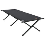 Sammenleggbar Camping Seng Svart Oxford-Stoff