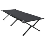 Sammenleggbar Camping Seng Svart Oxford-Stoff