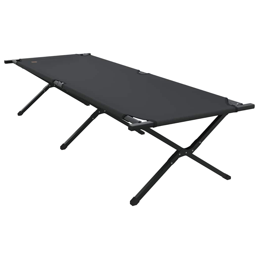 Sammenleggbar Camping Seng Svart Oxford-Stoff