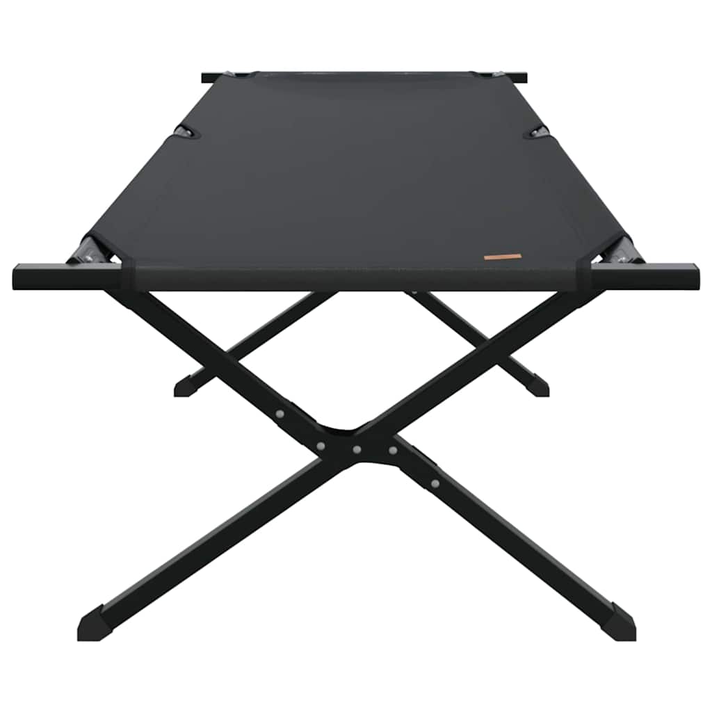 Sammenleggbar Camping Seng Svart Oxford-Stoff