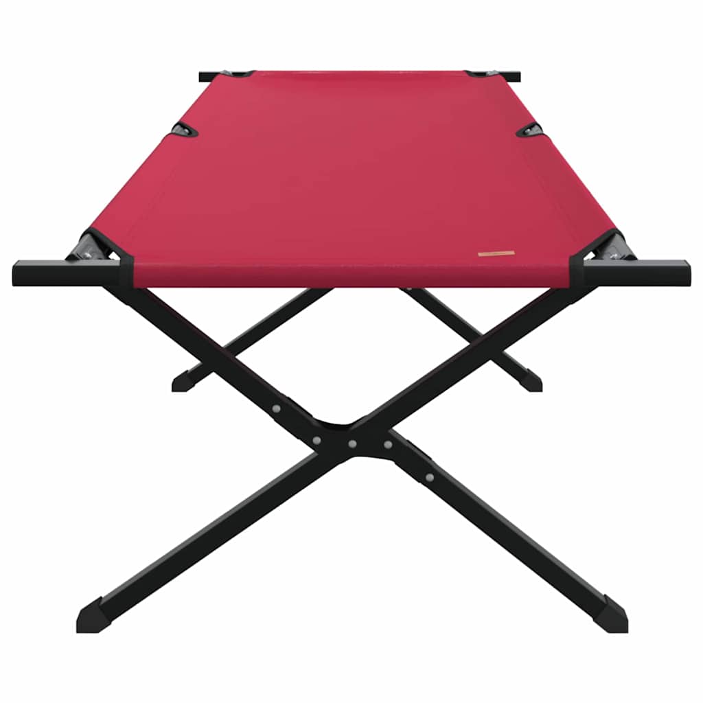 Sammenleggbar Camping Seng Rød Oxford-Stoff