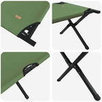 Sammenleggbar Camping Seng Amy Gul Oxford-Stoff