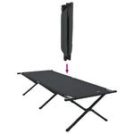 Sammenleggbar Camping Seng Svart Oxford-Stoff
