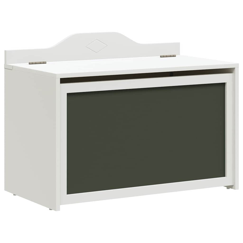 Lekekasse Med Lagring Hvit 73 X 33 X 55 Cm Konstruert Tre