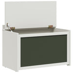 Lekekasse Med Lagring Hvit 73 X 33 X 55 Cm Konstruert Tre