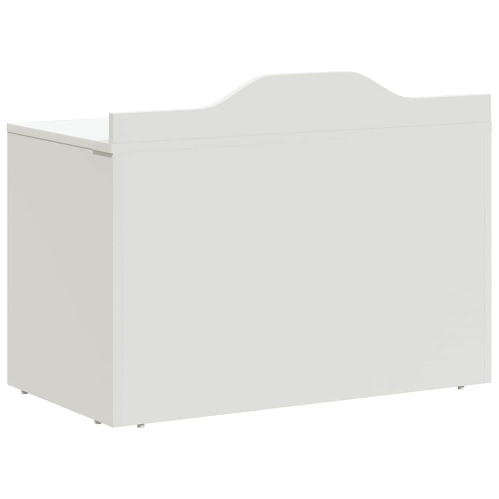 Lekekasse Med Lagring Hvit 73 X 33 X 55 Cm Konstruert Tre