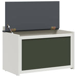 Lekekasse Grå Og Hvit 73 X 33 X 55 Cm Konstruert Tre