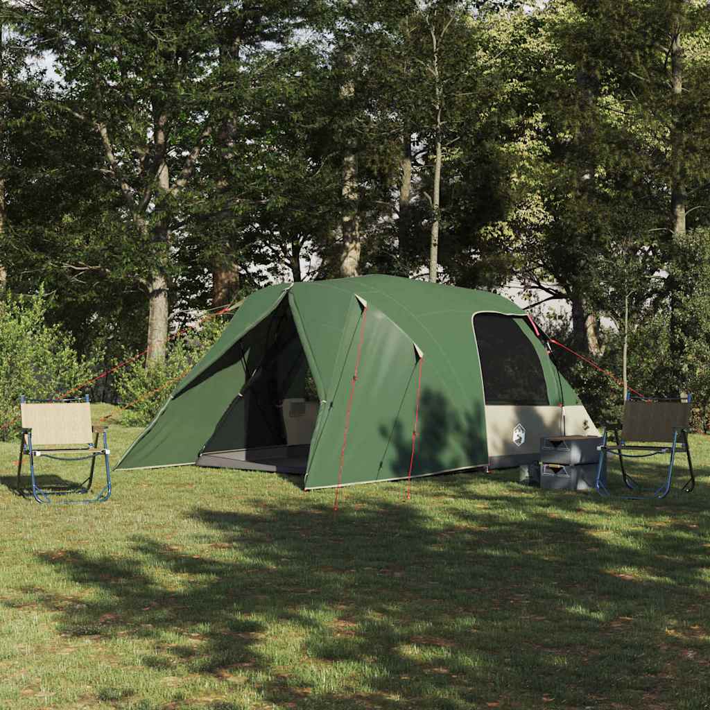 Dome Telt 4-Personer Med Tak Grønn 455 X 252 X 178 Cm