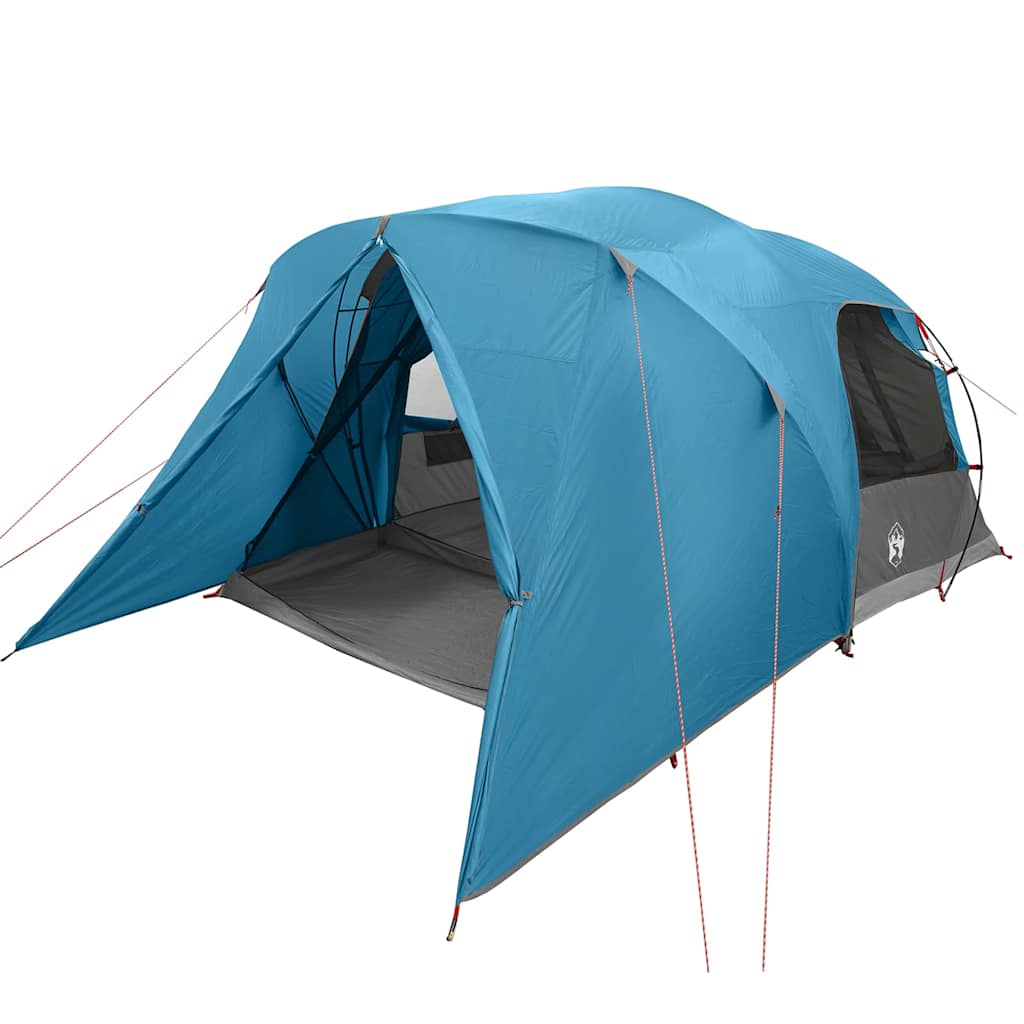 Dome Telt 4-Personer Med Tak Med Lagring Blå 455 X 252 X 178 Cm