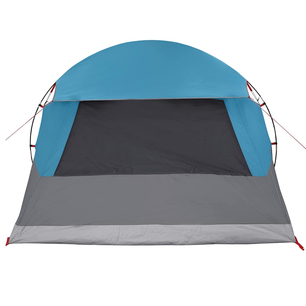 Dome Telt 4-Personer Med Tak Med Lagring Blå 455 X 252 X 178 Cm