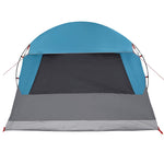Dome Telt 4-Personer Med Tak Med Lagring Blå 455 X 252 X 178 Cm