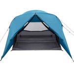 Dome Telt 4-Personer Med Tak Med Lagring Blå 455 X 252 X 178 Cm