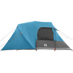 Dome Telt 4-Personer Med Tak Med Lagring Blå 455 X 252 X 178 Cm