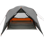 Dome Telt For 4 Personer Grå Og Oransje 455 X 252 X 178 Cm