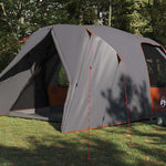 Domenertelt For 6 Personer Grå Og Oransje 500 X 314 X 206 Cm