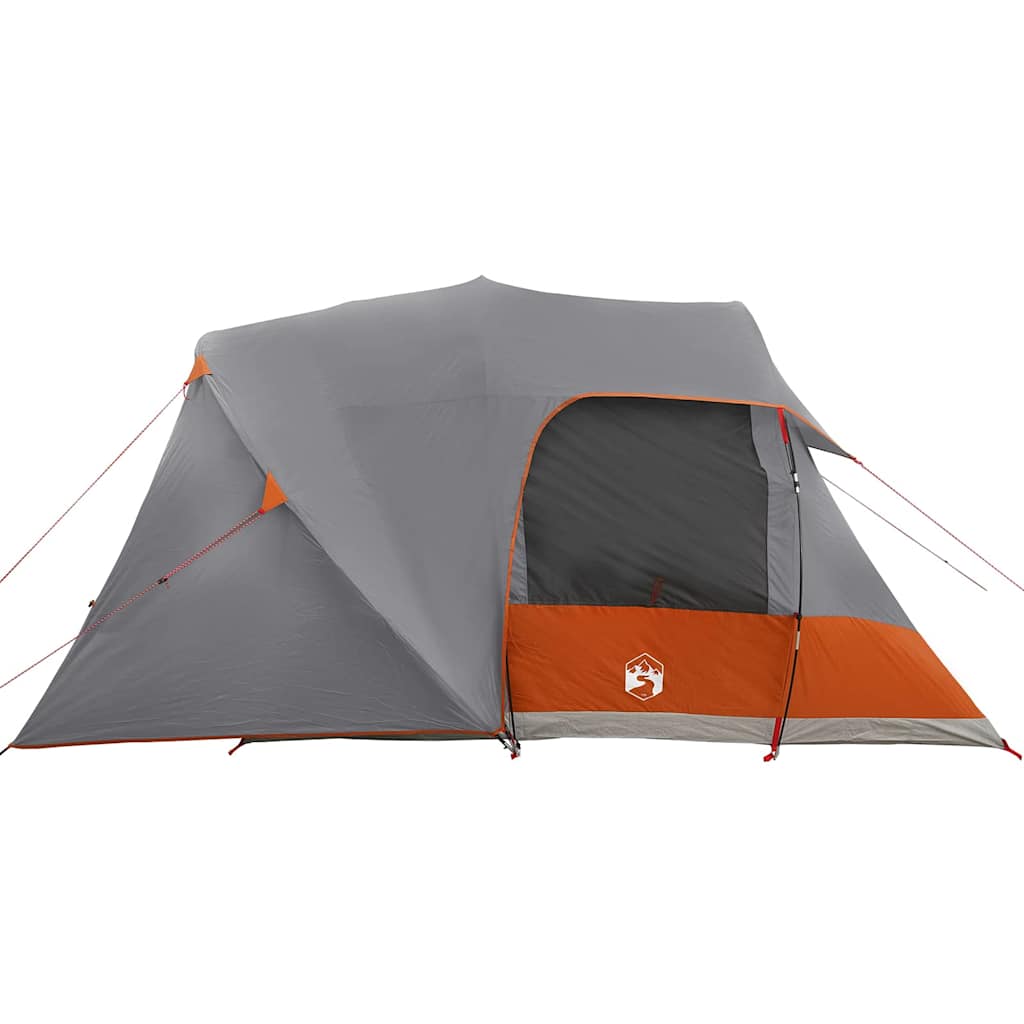 Domenertelt For 6 Personer Grå Og Oransje 500 X 314 X 206 Cm