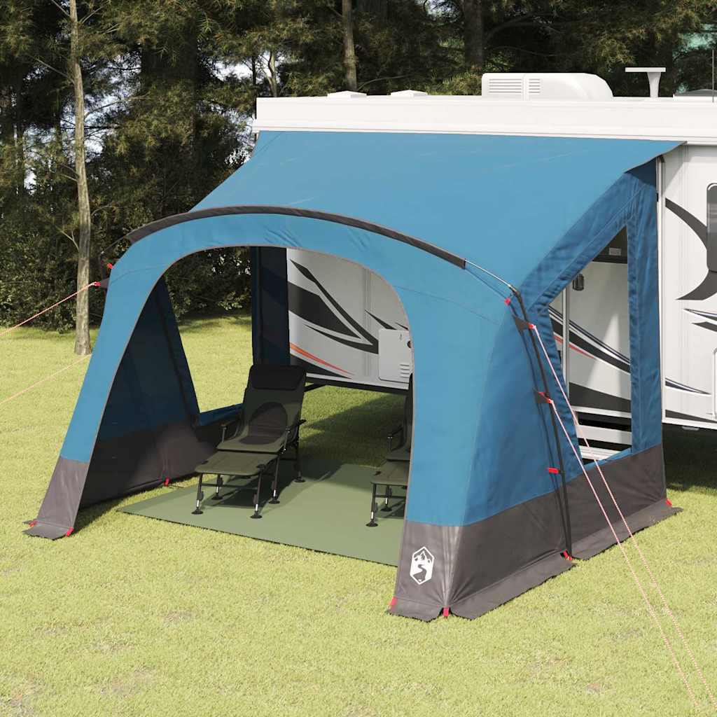 Caravan Telt For 5 Personer Med Tak Blå 410 X 275 X 245 Cm