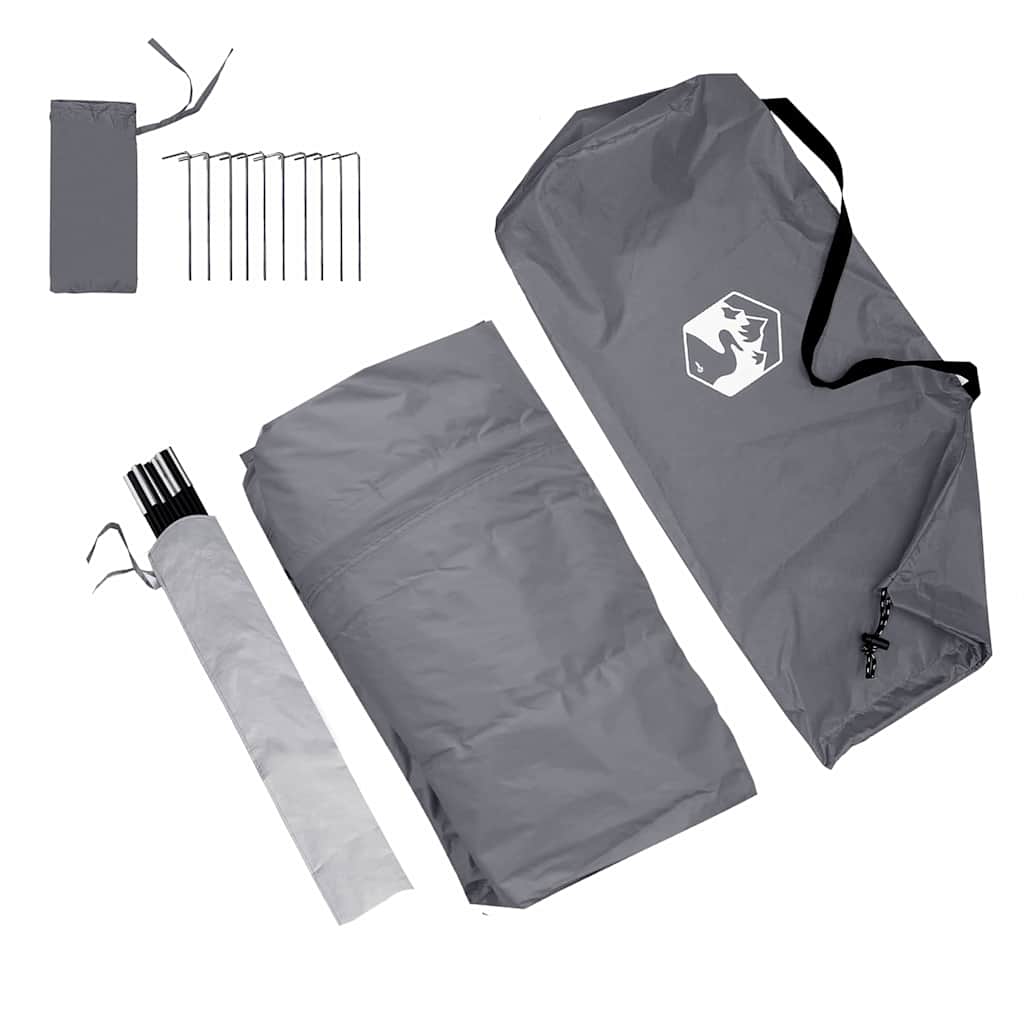 Caravan Telt For 5 Personer Grå Og Oransje 410 X 275 X 245 Cm