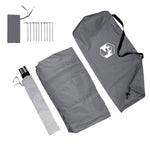 Caravan Telt For 5 Personer Grå Og Oransje 410 X 275 X 245 Cm