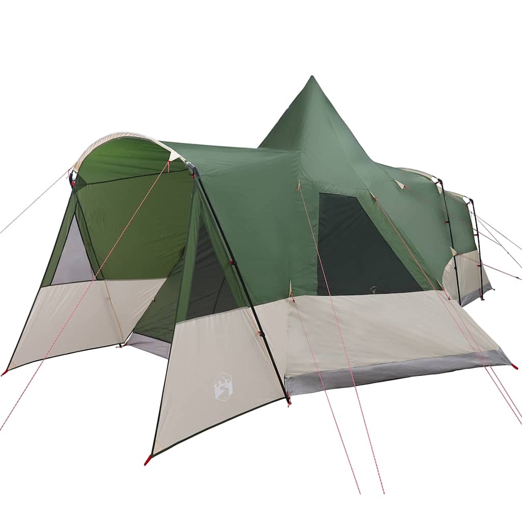 Teepee Telt 8-Personer Med Tak Grønn 720 X 465 X 295 Cm