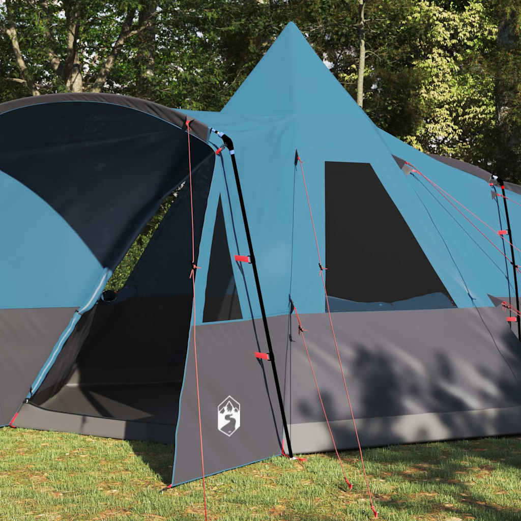 Teepee Telt 8-Personer Med Tak Blå 720 X 465 X 295 Cm