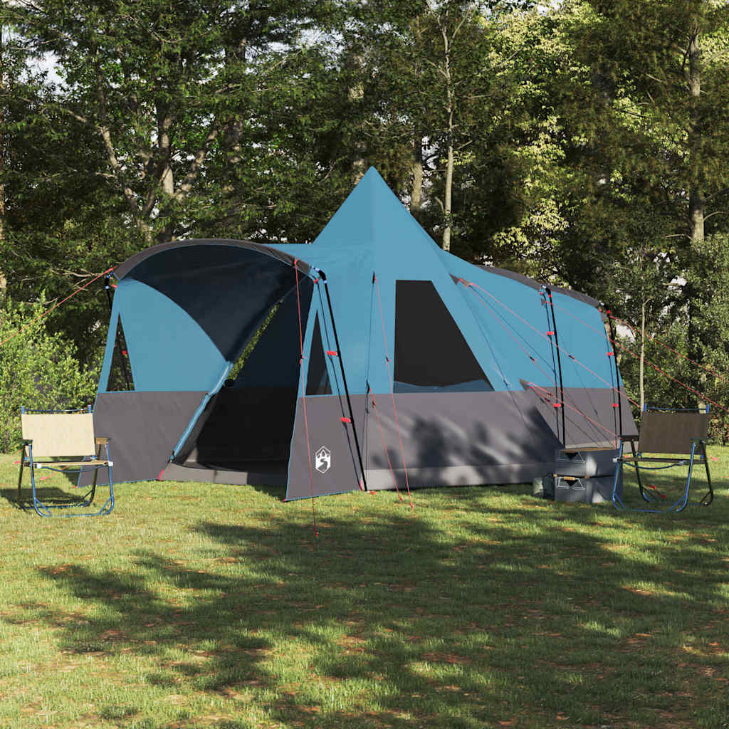 Teepee Telt 8-Personer Med Tak Blå 720 X 465 X 295 Cm