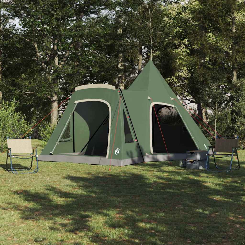 Teepee Telt 5-Person Med Tak Grønn 545 X 450 X 295 Cm