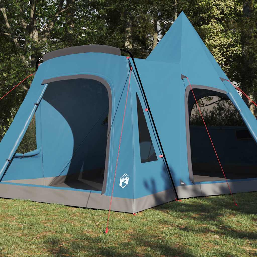 Teepee Telt 5-Person Med Tak Med Lagring Blå 545 X 450 X 295 Cm