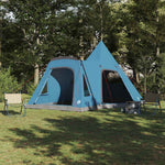 Teepee Telt 5-Person Med Tak Med Lagring Blå 545 X 450 X 295 Cm